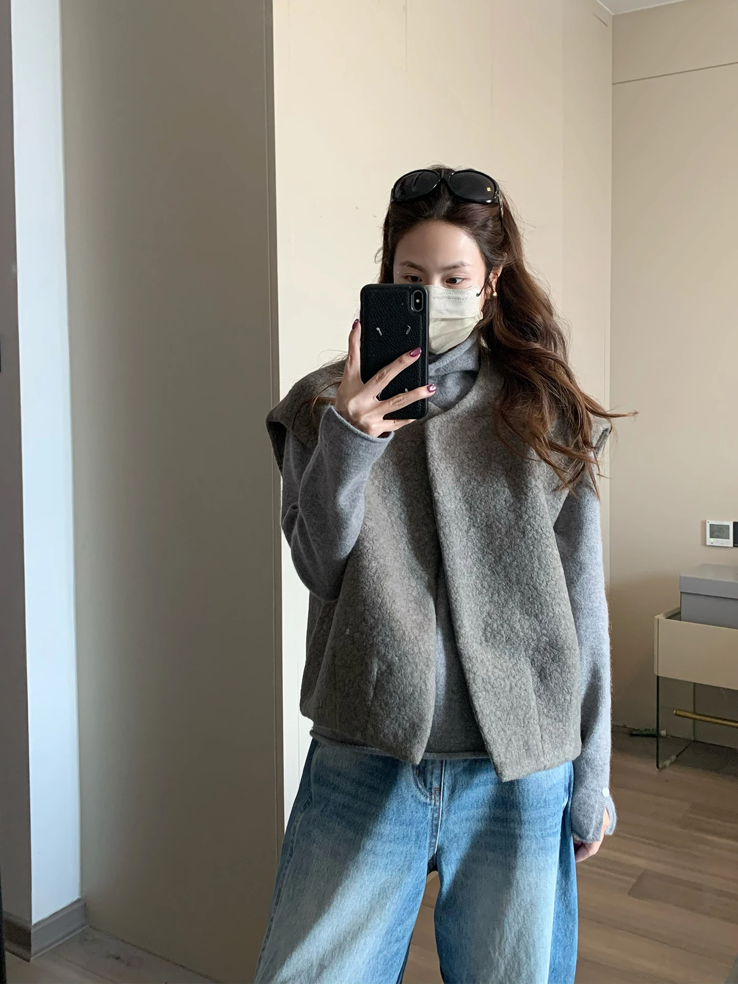 

Шерстяной жилет женский повседневный с открытыми плечами, универсальный, осенне-зимний, модный, корейский, простой, укороченный