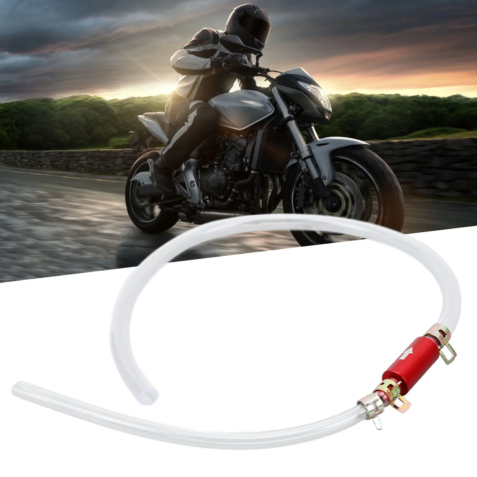 One Way Check Valve Tube Bleeding Tool Kit 1Pair  High Strength Brake Bleeder Hose Wear Resistant for Motorcycle