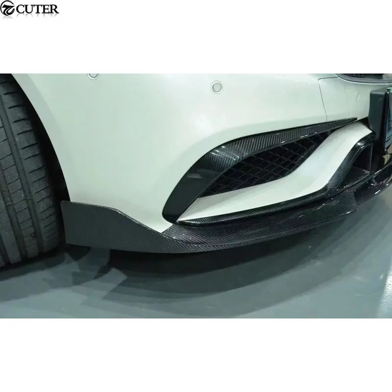 W218 Cls63 Carbon Fiber FRP Front Bumper Lip for Mercedes Benz W218 CLS300 CLS320 Car Body kit 15-17