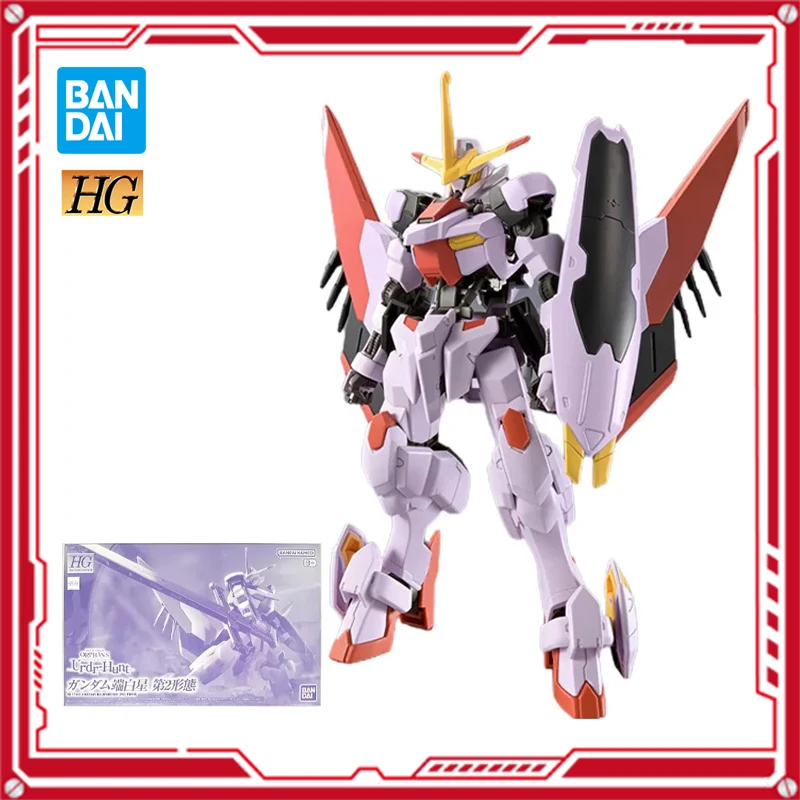 Bandai HG 1/144 traje móvil Gundam End White Star, segunda forma, modelo de figura de Anime Original, colección de figuras de acción de juguete