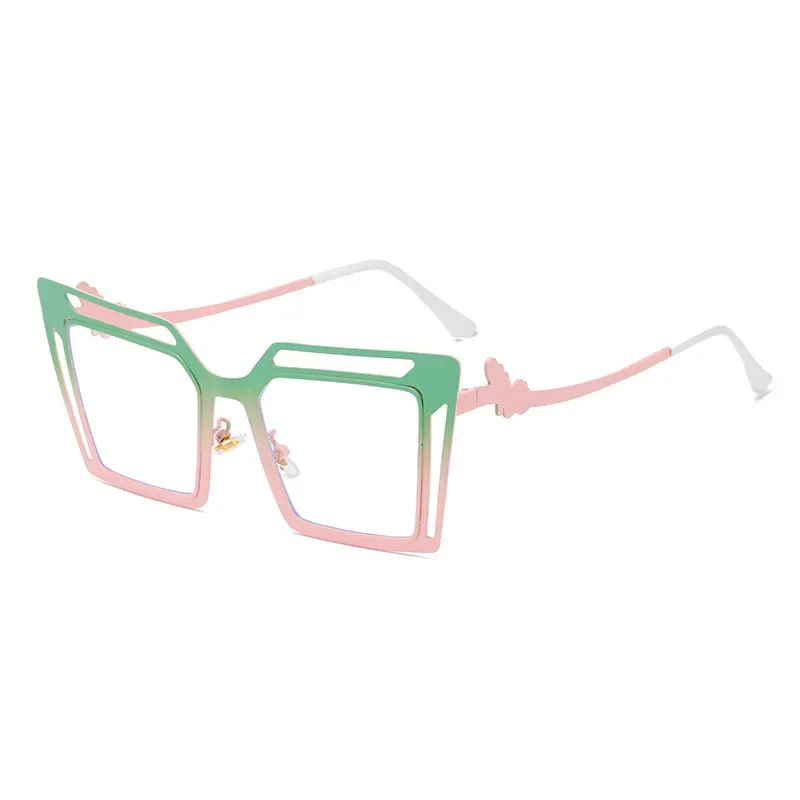 

2025 New Oversized Square Anti Blue Light Blocking Glasses Fashion Can Be Paired with Myopia Optical Prescription Glasses Frame