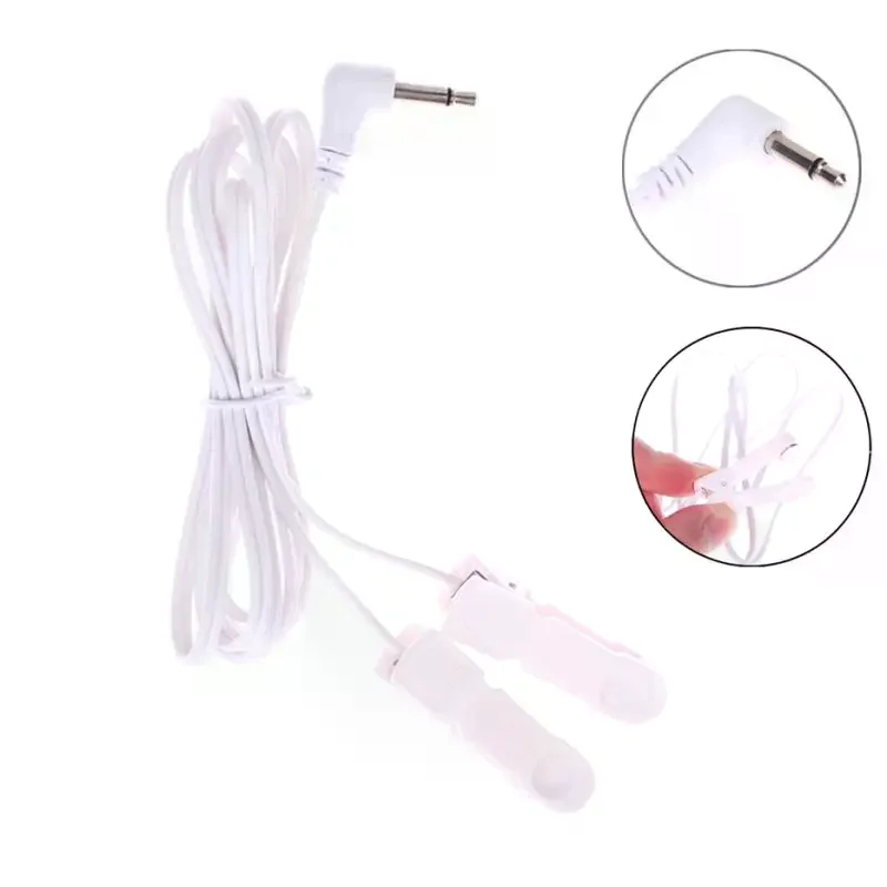 2.0/3.5mm Ear Clips Connection Cables Conductive Standard Pin Muscle Stimulator Digital Therapy Tens Unit Tool Machine