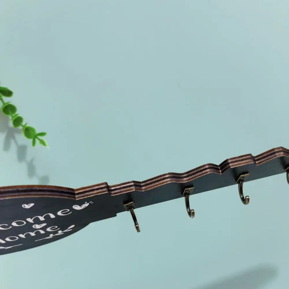 

Crafts Creative Key Wooden Frame Wall Mounted Simulated Wall Storage Hook Modern Boxwood Clothes Hanger Clothing