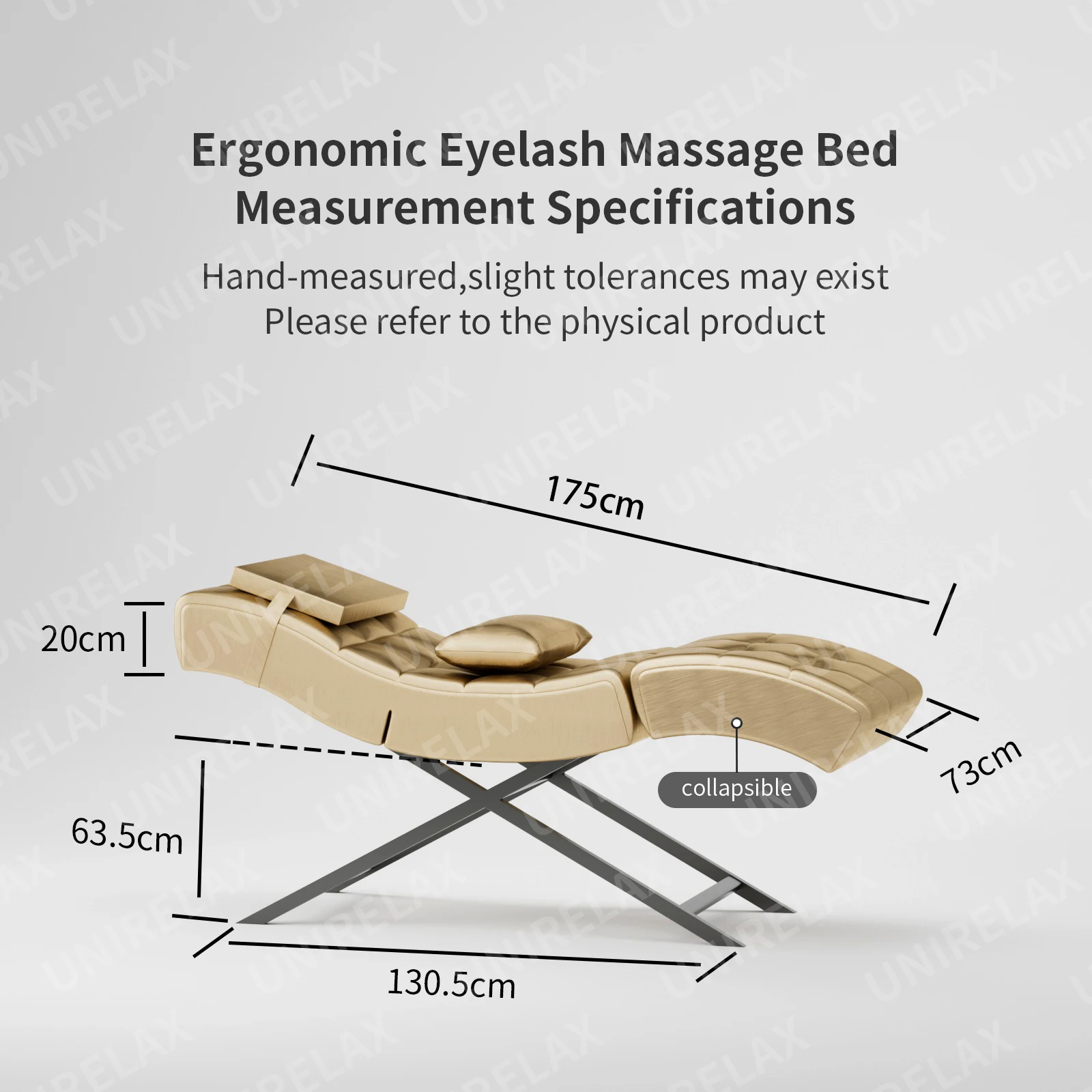 Luxury Eyelash Bed Curved Extension Salon Chair Beauty Salon Lash Chair Stretchers Eyelashes Massage Lash Bed