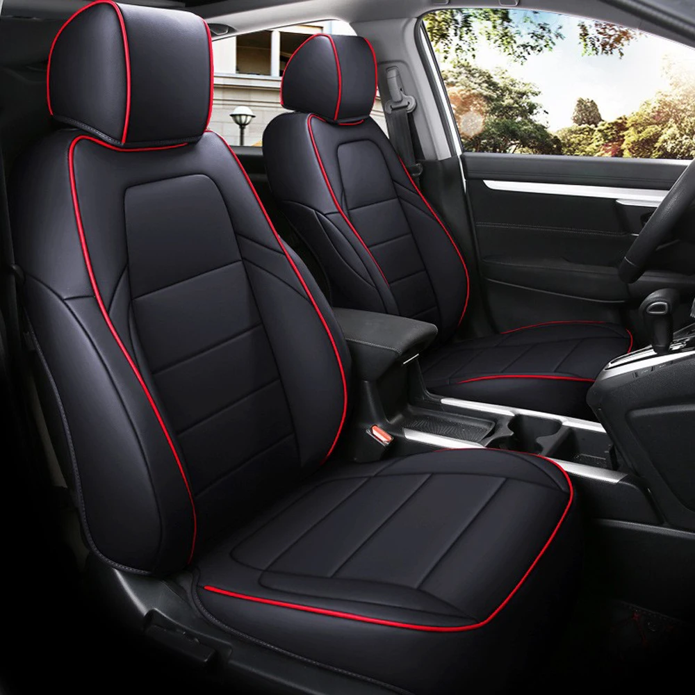 

Custom Car Seat Covers For Honda CRV 2017 2018 2019 2020 2021 CR-V Full Set Leather Car Seat Protective Cover Cushion