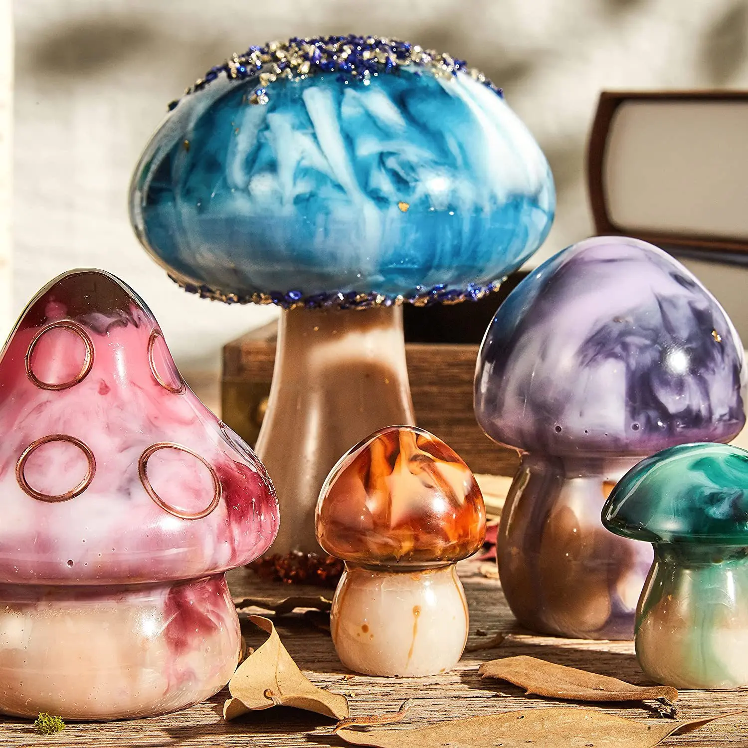 Multi-function Mushroom Heart Storage Boxes for DIY