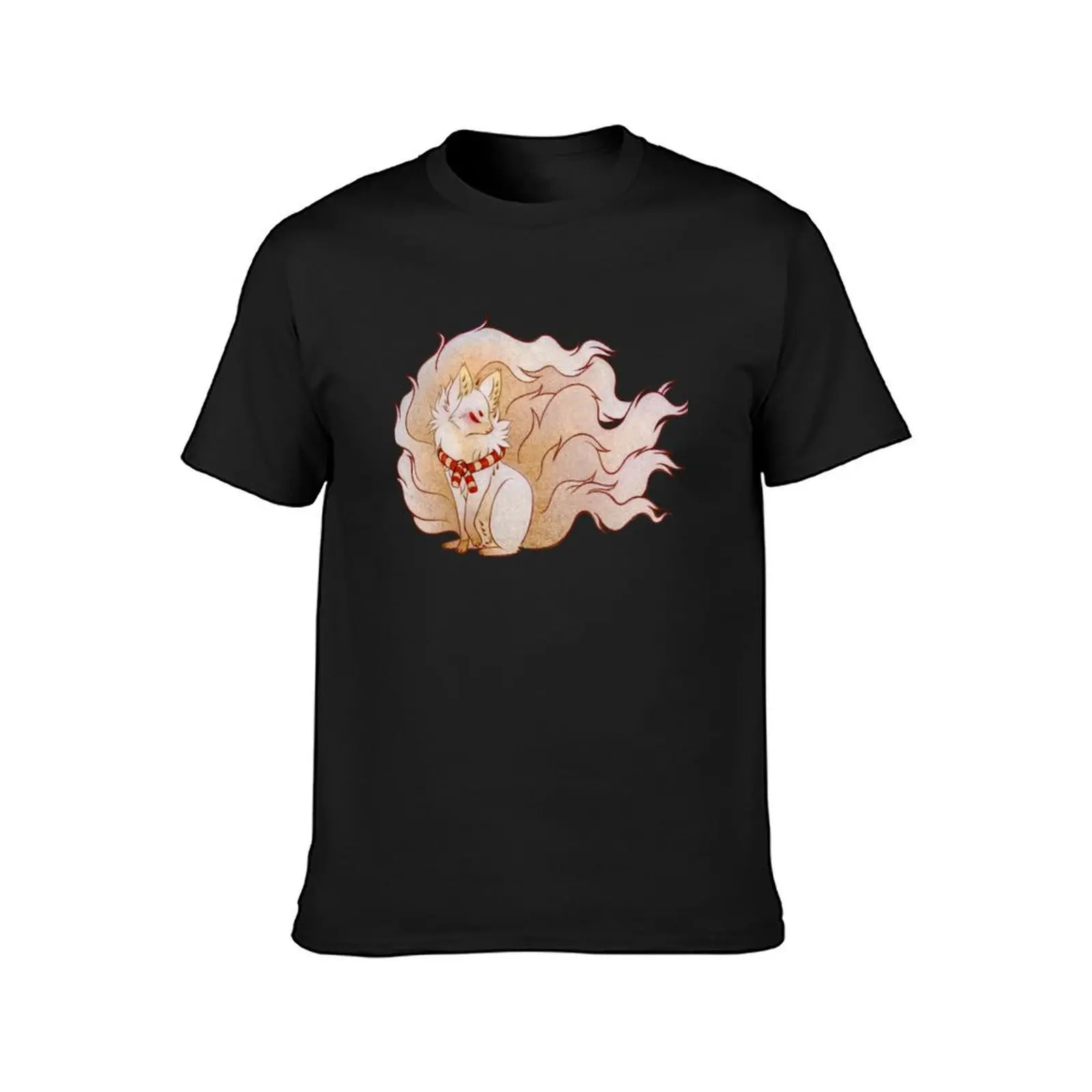 The Celestial Spirit - Kitsune Yokai TeaKitsune T-Shirt blanks kawaii clothes mens white t shirts