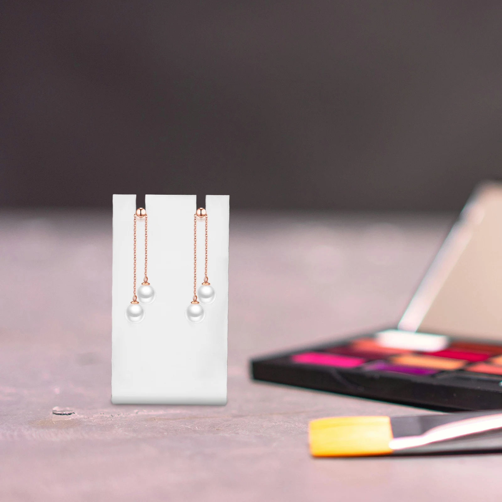 

L-shaped Display Stand 2 Pcs Acrylic Jewelry Organizer Earrings Bracelets Necklace Holder Retail Case Storage Solution