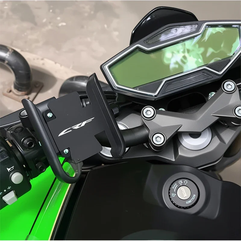 For Honda CRF250X CRF450R CRF450X CRF450RX CRF 250 Motorcycle Phone Shock Absorbing Alloy Navigation Bracket Holder GPS view 3