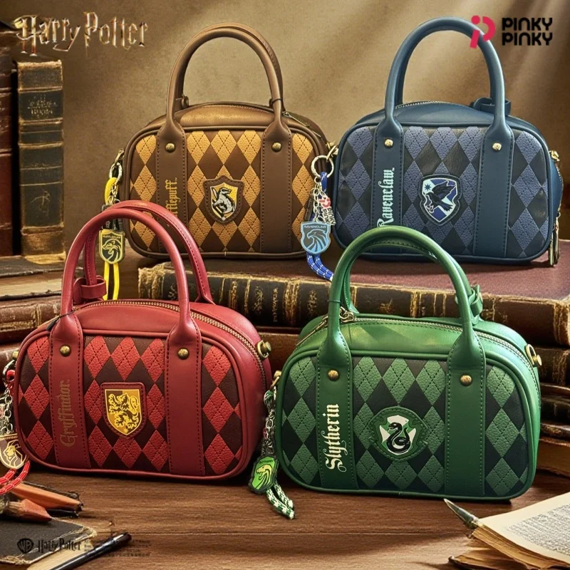 Pinky Harry Potter Shoulder Bag Vintage Preppy Crossbody Bag for Daily Halloween Christmas Birthday Gift for Students Fans Women