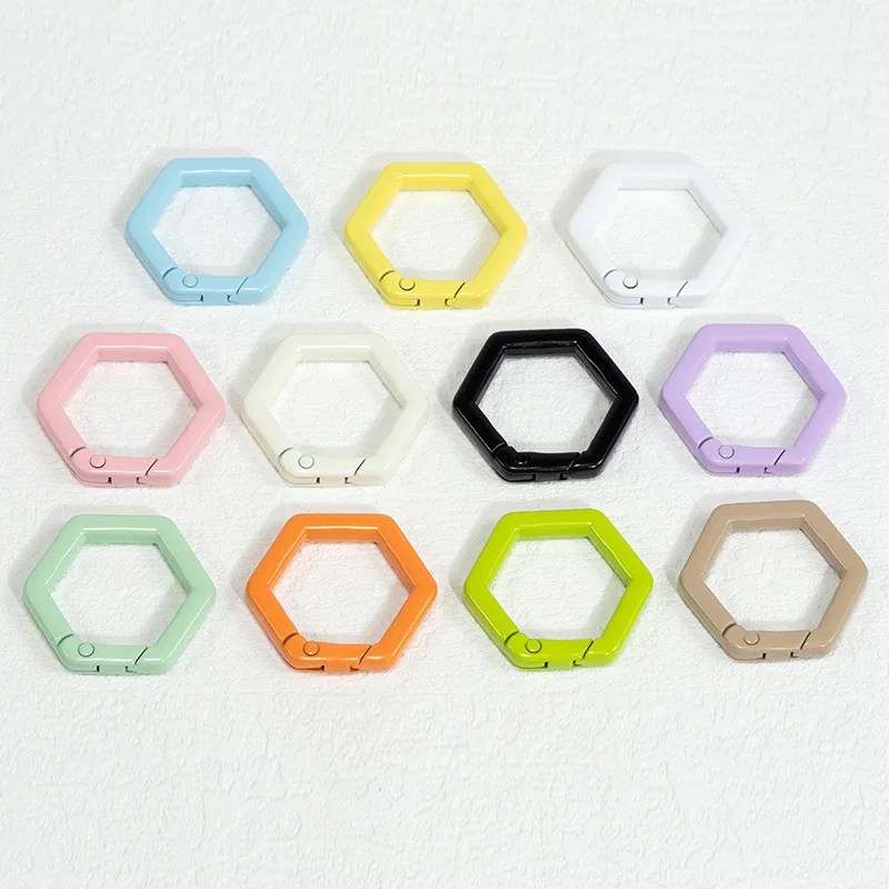 5 قطعة مزيج معدني اللون حلقة المفاجئة هوك الربيع المشبك كليب موصلات حلقة تسلق DIY بها بنفسك المفاتيح مستلزمات صناعة المجوهرات اكسسوارات #6