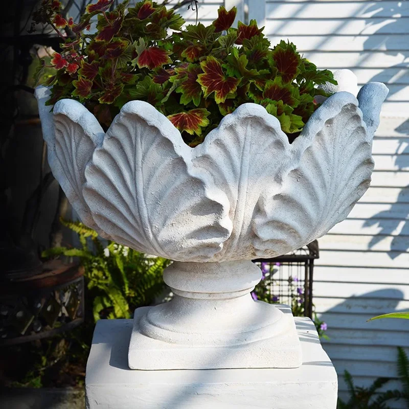 Garden base large flower pot home decoration ornament villa entrance display wedding road guide layout