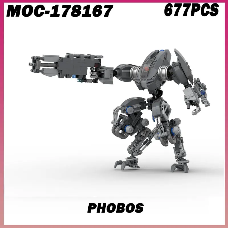 

677PCS MOC-178167 Phobos Mechanical Armor Series Super Robot Battle Mechs Building Blocks Bricks Movie Figures Mode DIY Model