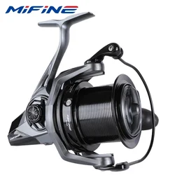 MIFINE CAVALIER CARP Fishing Reel 12KG Max Drag 8000-10000 Spinning Reel 7+1BB Big Spool Carp Fishing 5.1:1 Saltwater Freshwater