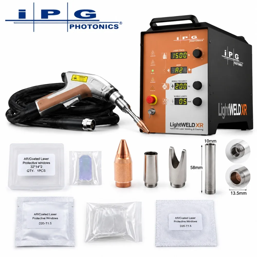 IPG Laser Welding Gun Head 20*1.5 Protective Windows D20F120T5 Focusing Lens 32x14x2 Reflecive Mirror M13.5 Nozzle For LightWeld