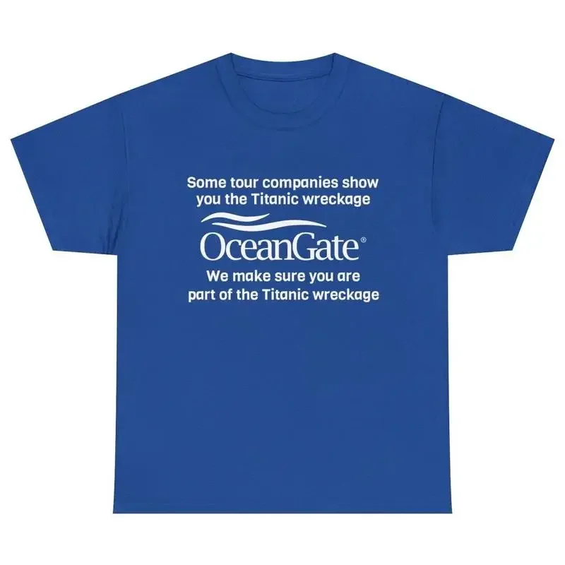 Mens Oceangate Submarine T Shirt Funny Satire Missing Submarine Titanic Tee