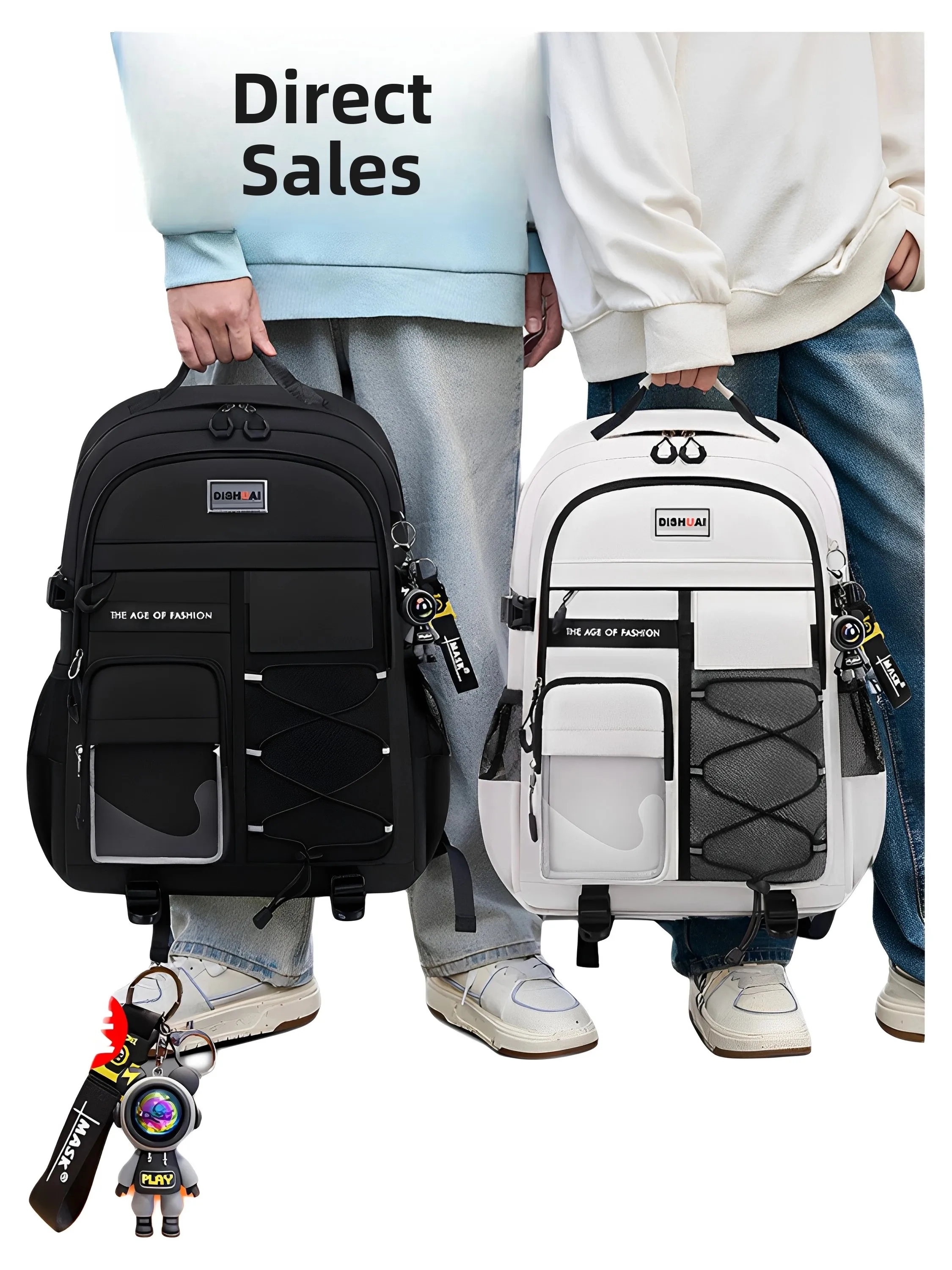 Casual Large Capacity Double Shoulder Backpack for High School Boys And Girls with Spine Protection Travel Friendly And Water...