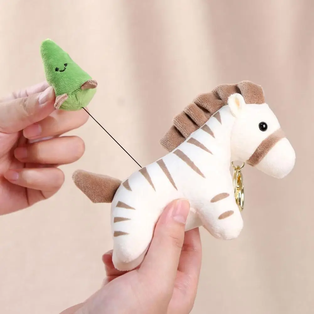 

Plush Zebra Doll Pendant Cute Plush Pendant Pulls for Handbags Zebra Elephant Bee Shark Design Decorative Hangers Fun for Mobile
