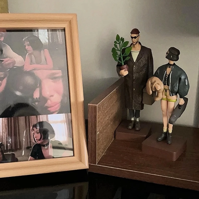 16 cm Film Perifere Miniatuur Model Standbeeld Jean Reno Scène Serie Ornament Tafelblad Decoratieve Pop Speelgoed Jongens Meisjes Geschenken
