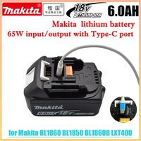 100% Original 18V Makita 6Ah Lithium Battery Makita 18v Battery BL1830 BL1840 BL1850B BL1840b BL1860B BL1815 BL1840b