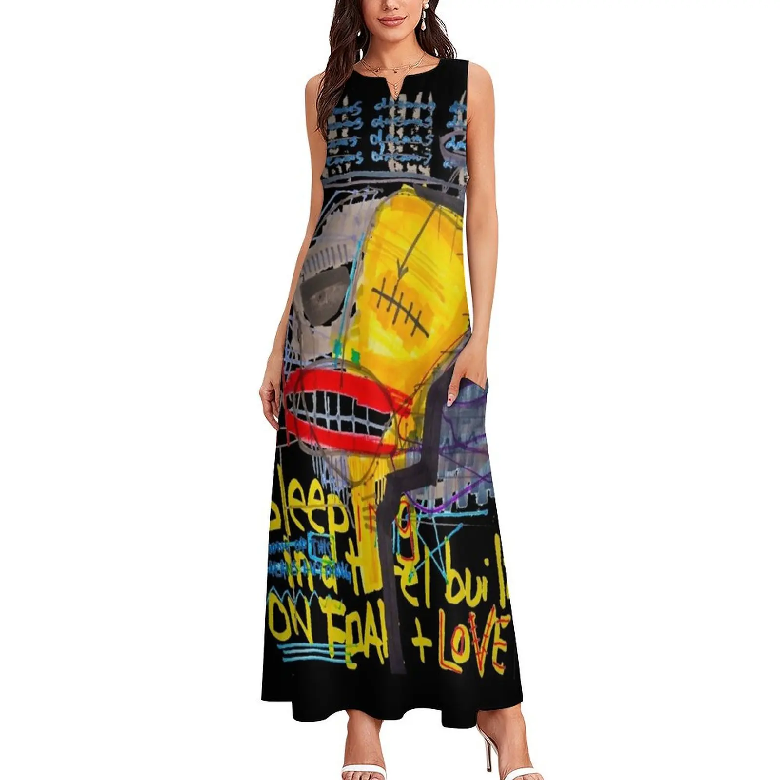 Sleeping in a Hotel Built on Fear & Love Long Dress Clothing female Evening dresses