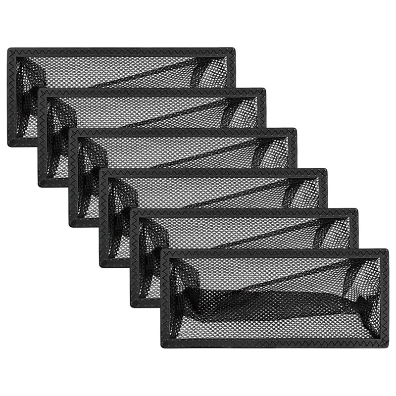 Trappola per copertura del registro a pavimento, 6 pezzi da 4 pollici x 10 pollici con filtro per bocchetta dell'aria, copertura in rete per schermo di presa d'aria a pavimento - [Qahk]