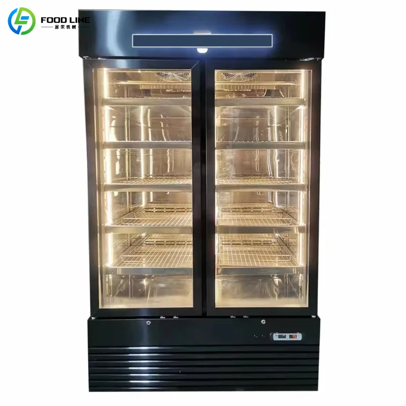 Customized Dry Aging Fridge with Fan Professional Meat Aging Refrigerator Even Airflow for Crust Formation
