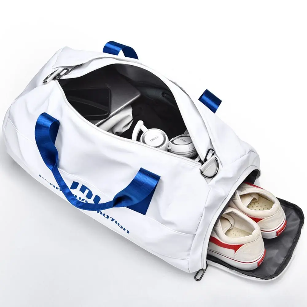 

Wet Dry Separation Gym Bag Large Capacity Shoe Compartment Sports Crossbody Bag Lightweight Bottle Pocket Basketball Bag