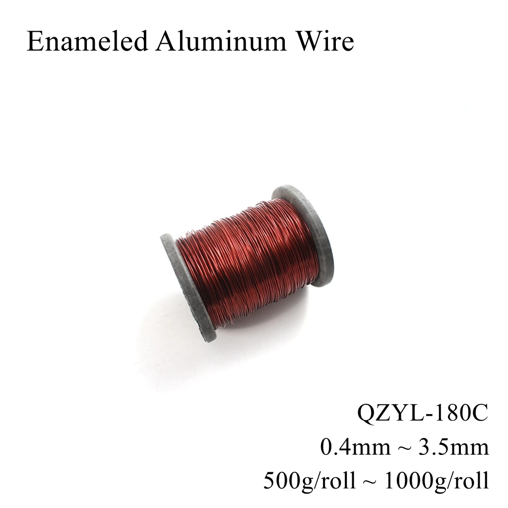 

1.3mm 1.35mm 1.4mm 1.45mm 1.5mm 1.6mm QZYL-180 Enameled Aluminum Wire Al Magnetic Magnet Coil Winding Cable Motor Transformer