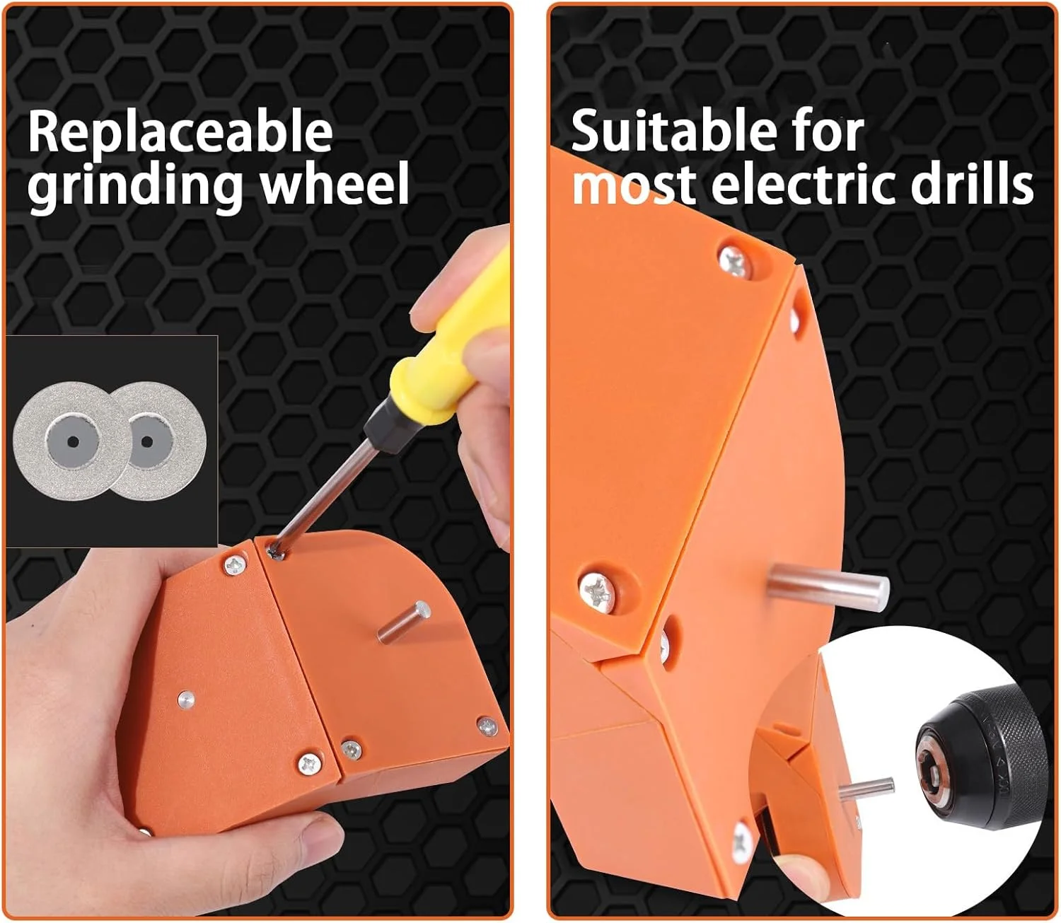 Drill Bit Sharpener Wear-resistant Grinder Drill Grinding Wheel Tool For Drill Bit/Milling Cutter/Scissor Drill Bits Knives