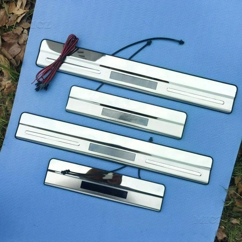 

Для Volvo XC60 2008-2017 Высококачественное светодиодное зеркало из нержавеющей стали, крышка двери автомобиля, наружная накладка на порог, Стайлинг автомобиля