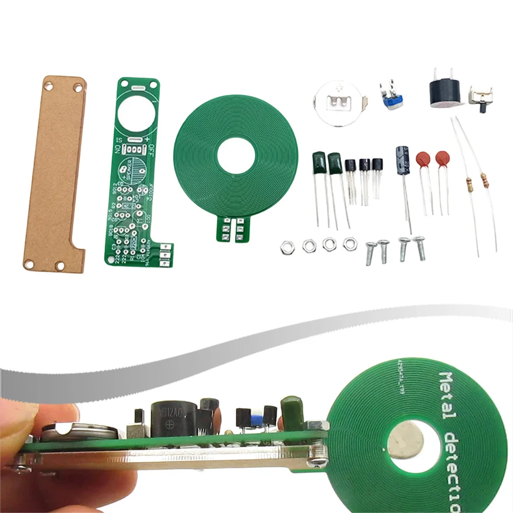 DIY Metal Detector Electronic Kit 3-5VDC High Sensitivity Handheld Search Tool For Security Game Entertainment And Hobbyist
