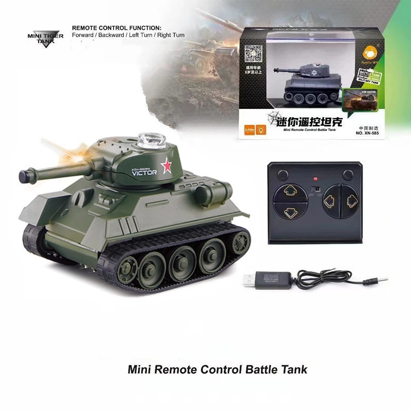 Xmas Mini RC Tank 4Channel Battle Military Crawler Shooting Radio Controlled Electronic ourdoor Toy Tank for Kids Gift Wholesale