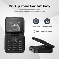 SERVO I17 Mini Dual SIM Card Flip Mobile Phone 2G GSM Magic Voice FM Radio Speed Dial Video Player Flashlight Foldable Cellphone 2