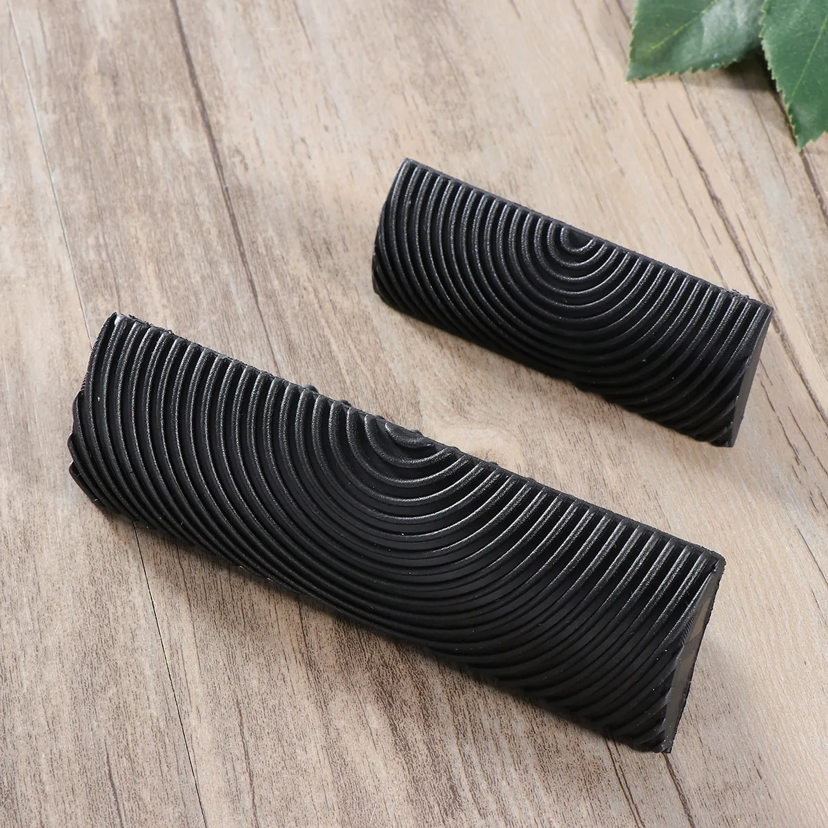 2Pcs Wood Grain Painting Tools For Wall Art Painting Teacher Rubber Graining Set Vivid Texture Effect Home