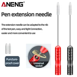 ANENG PT2003 2pcs Multimeter Test Lead Extention Piercing Needle Tip Probe 1000V 10A Red/Black Insulation Piercing Pins Tools