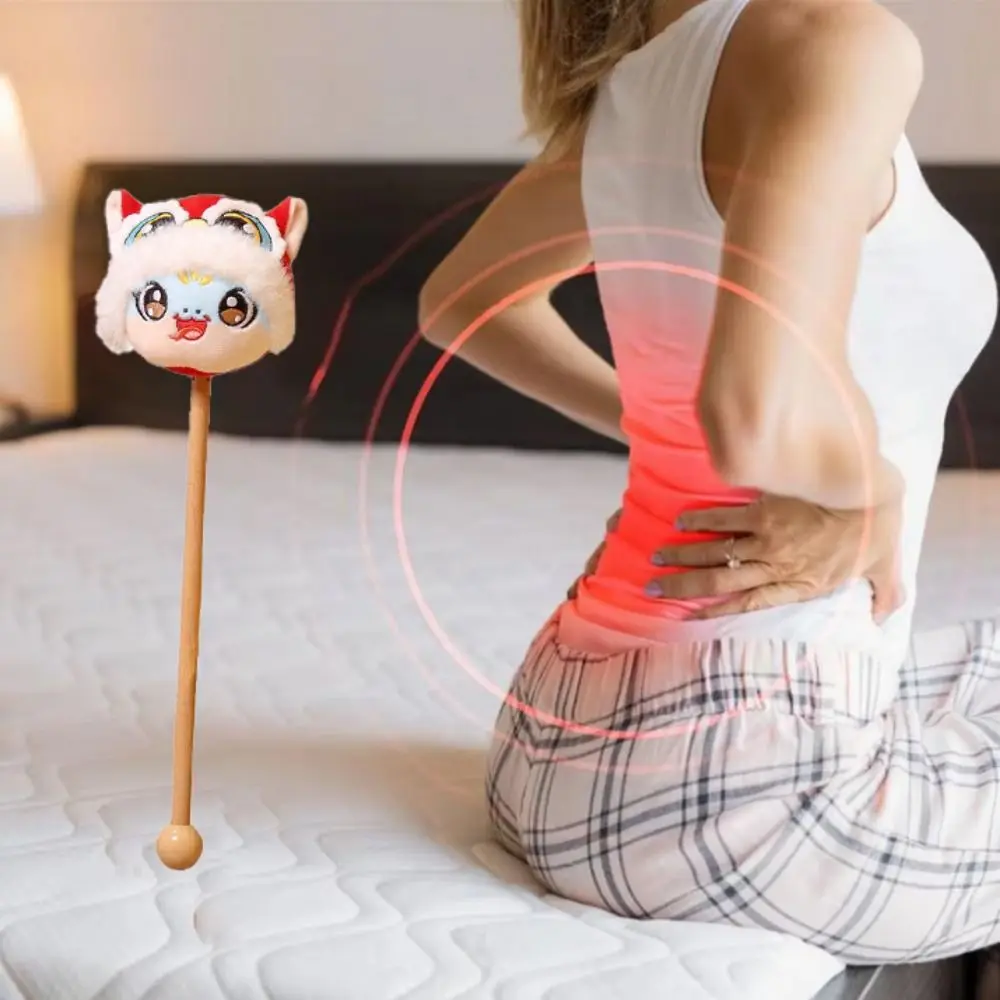 دائم الكرتون الأفعى التميمة تدليك المطرقة لينة لطيف زودياك الأفعى المطرقة عصا باليد الظهر عصا تدليك الرجال #4