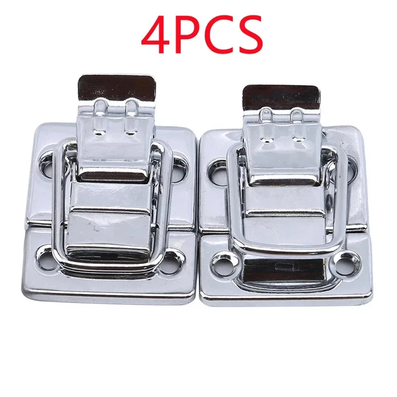 4PCS New High Quality Stainless Steel Chrome Toggle Latch for Chest Box Case Suitcase Tool Clasp