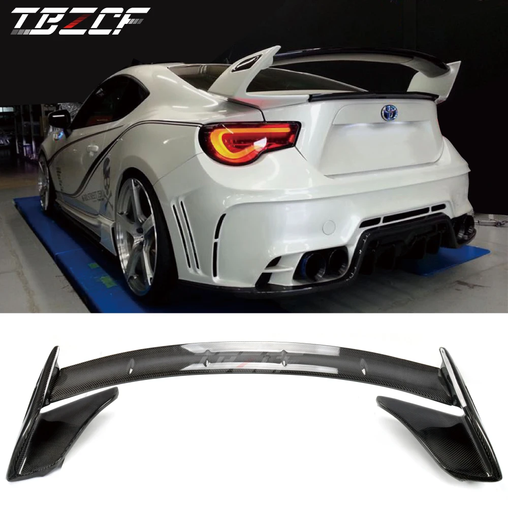 Rear Trunk Spoiler Wing For 2013-2020 Toyota GT86 Scion FR-S Subaru BRZ Rowen Style Real Carbon Fiber Rear Spoiler