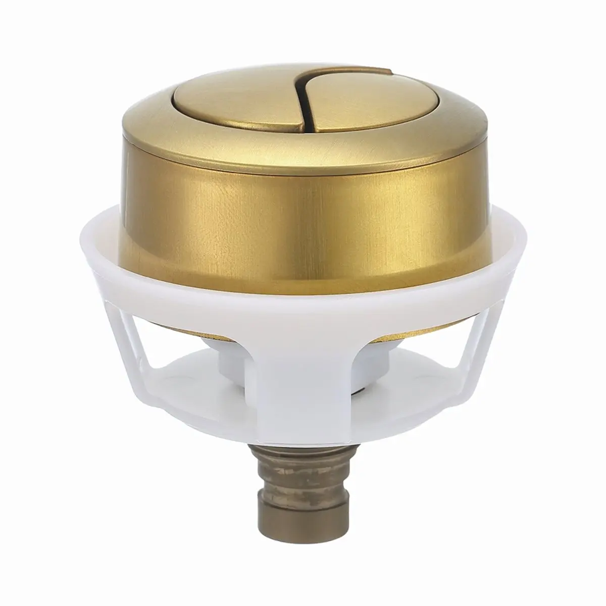 【Limited Offer】Brushed Brass Effect Toilet Dual Flush Button Replacement Fits for 50 Cable Operated Flush Valves