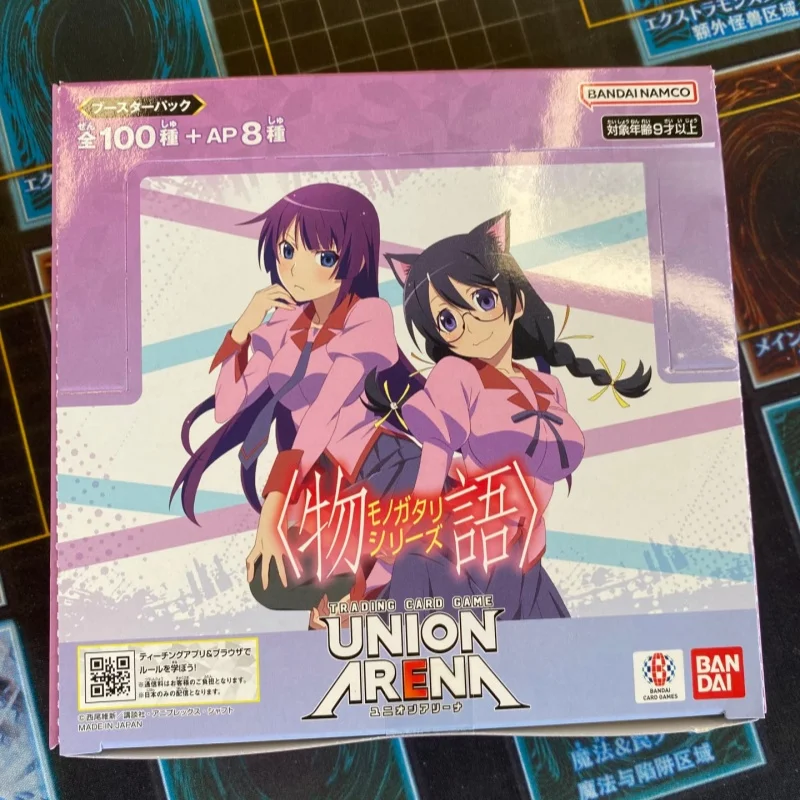 

Оригинальный набор бустеров Bandai Union Arena Monogatari Series UA42BT, коллекционные карты TCG, Япония, аниме, целая коробка, праздничные подарки, игрушка