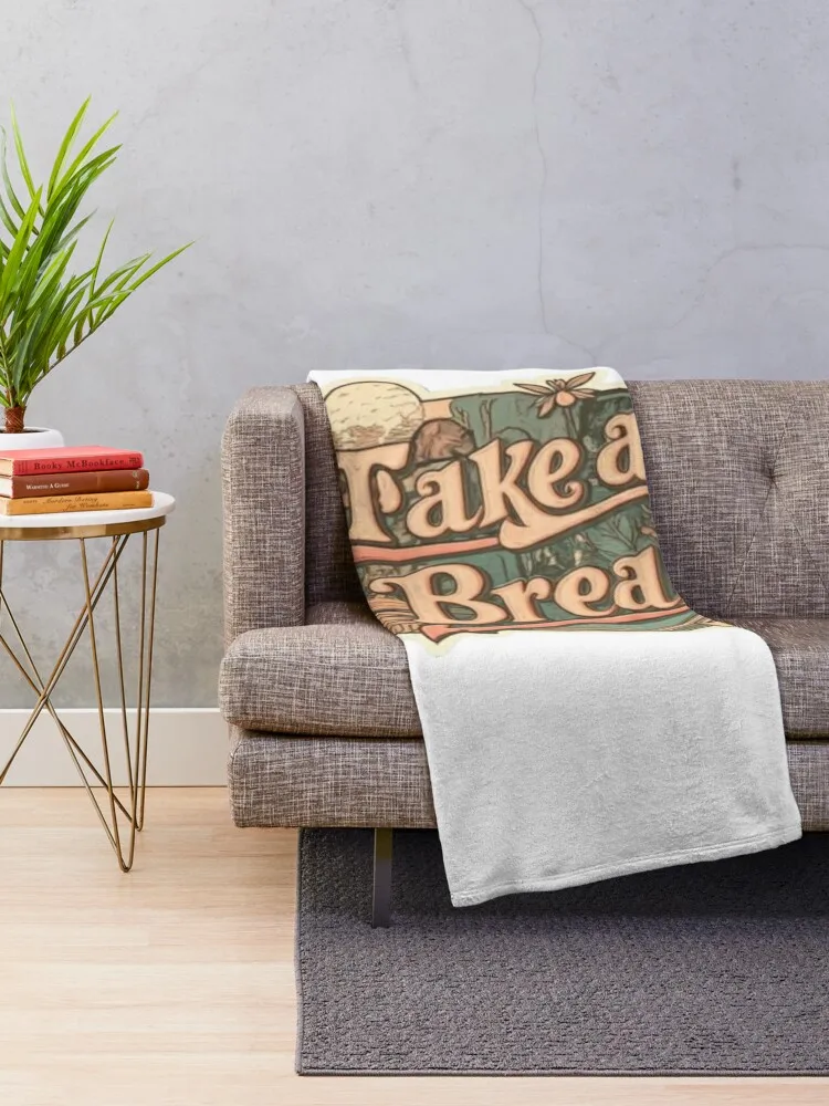 take a break Throw Blanket Furrys decorative Blankets