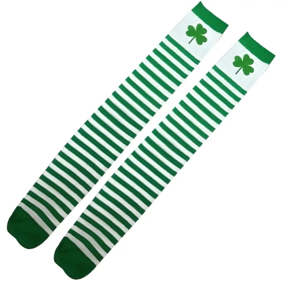 2 Pairs Long Stockings Thigh High Socks Elegant Party Modification St Patricks Stockings Ladies Socks