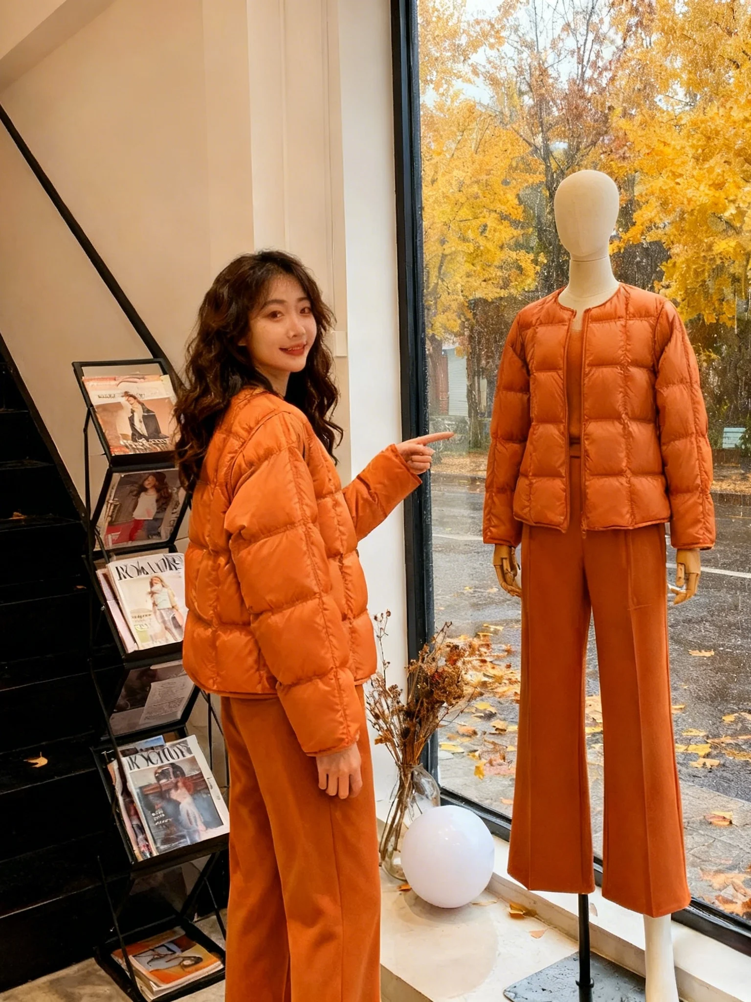 

2025 New Autumn Winter Ultra-Thiened Cotton Jaet Korean Sle ort Warm Orange Outerwear Women's Faion Cotton Coat