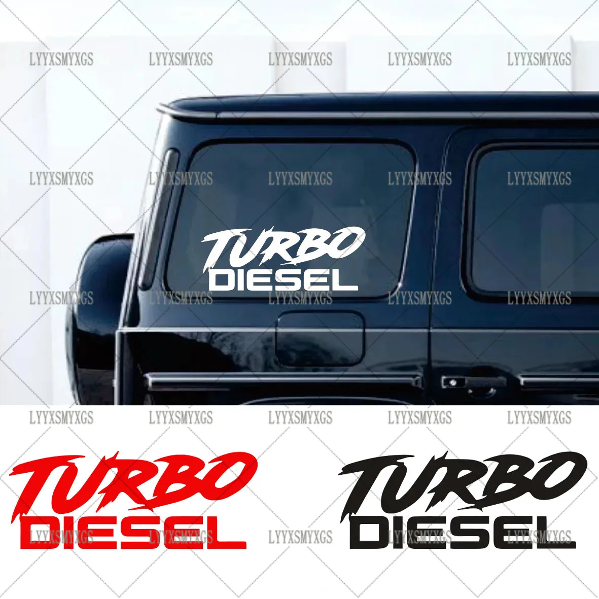

Self-Adhesive Custom TURBO DIESEL Car Stickers Waterproof Sunscreen Vinyl Decal PVC wholesale Car Accessories