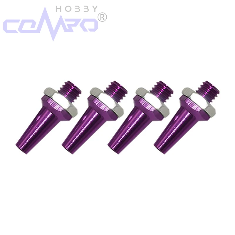5 Pcs Aluminum Antenna Base Set  Electric/Methanol Ship Antenna Fixed Base & Aluminum Antenna Head for RC Model Boat Car Parts