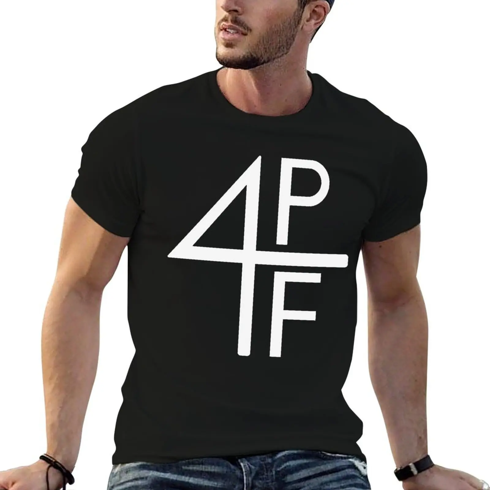 4PF T-Shirt blue archive anime t shirts mens big and tall t shirts
