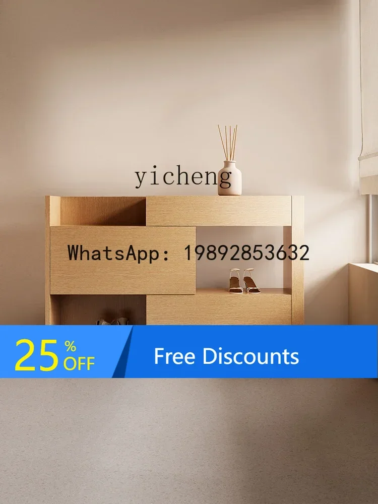 

LYY Shoe Cabinet New Home Doorway Simple Modern Living Room Log Style Hallway