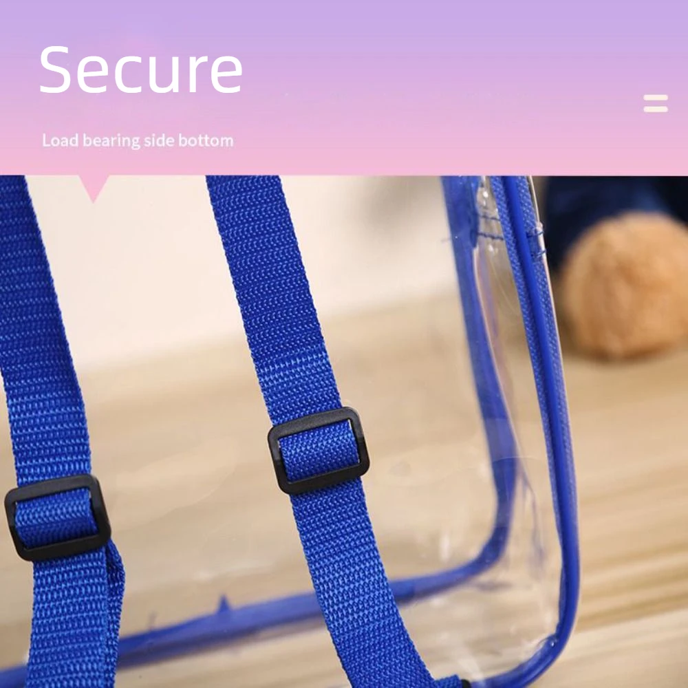 Nueva mochila impermeable para niños, bolsas transparentes para aperitivos y juguetes, bolsa con cremallera para almacenamiento de gelatina, bolsas de regalo impermeables, mochila para niños