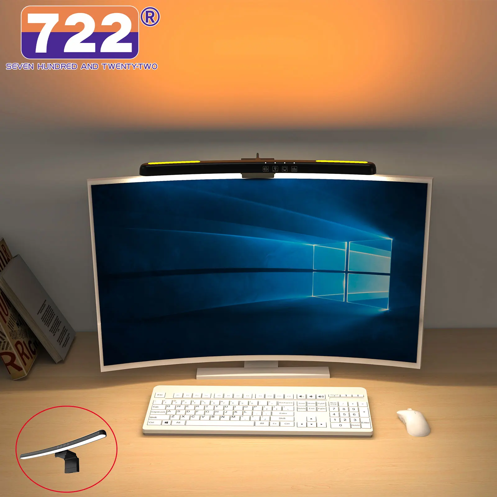 

LED Curved Screen Computer Monitor Light Curved Display Hanging Light RGB Backlight Gaming Room Background Atmosphere Lights